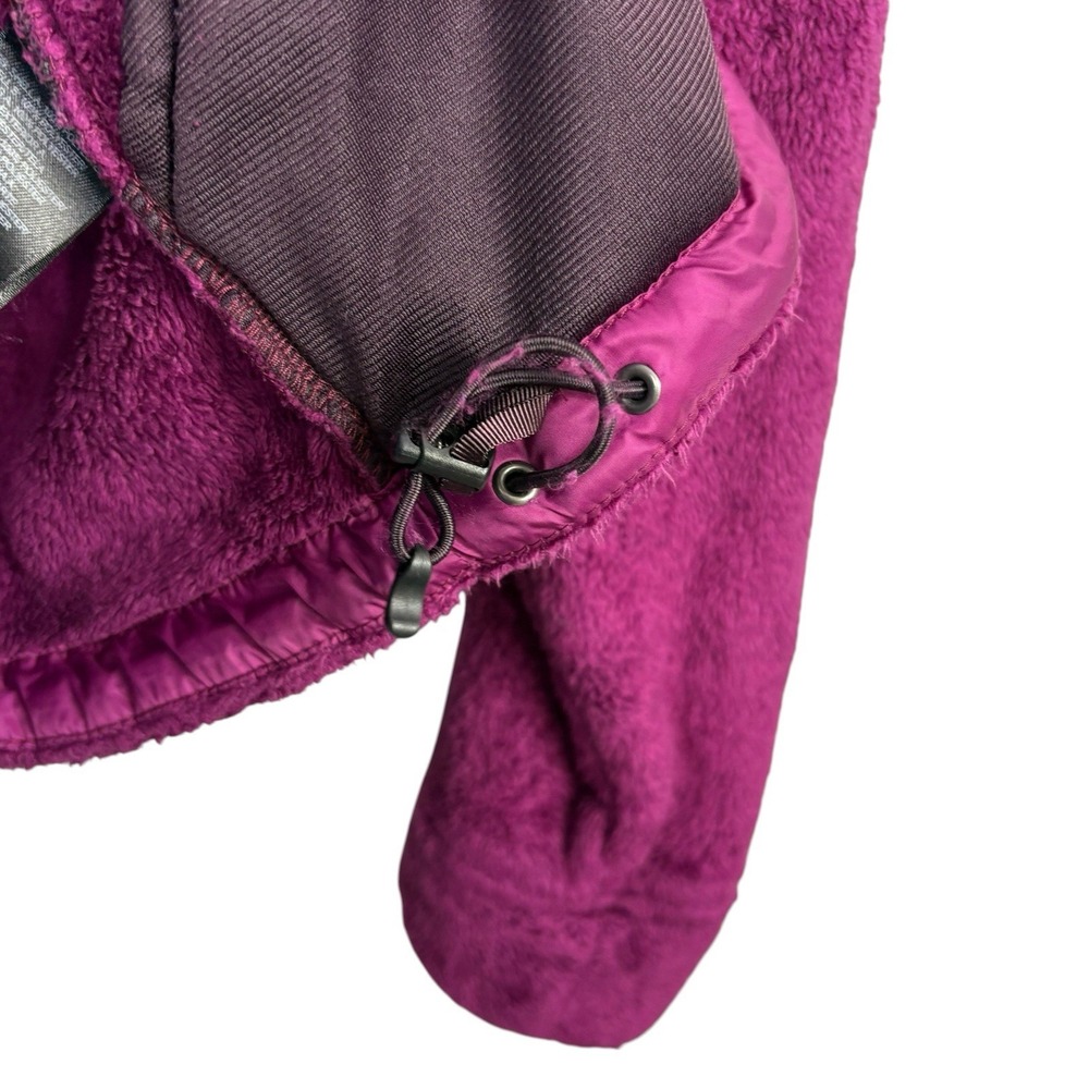 The North Face Womens Fleece Denali Jacket Medium Purple Magenta Zip Up Hood - Picture 6 of 13